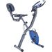 Folding Exercise Bike, Fitness Upright And Recumbent X-Bike With 16-Level Adjustable Resistance, Arm Bands And Backrest_voghion.com