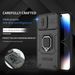 For iPhone 15 Pro Max 14 Plus 13 Armor Phone Case with Slide Camera Len Protection Ring Magnetic Holder Bracket Shell_voghion.com