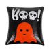 Halloween Reversible Sequin Ghost Pillow Cover – Fun & Spooky Decorative Throw Pillow Case For Sofa, Bed, Or Outdoor Decor Polyester_voghion.com