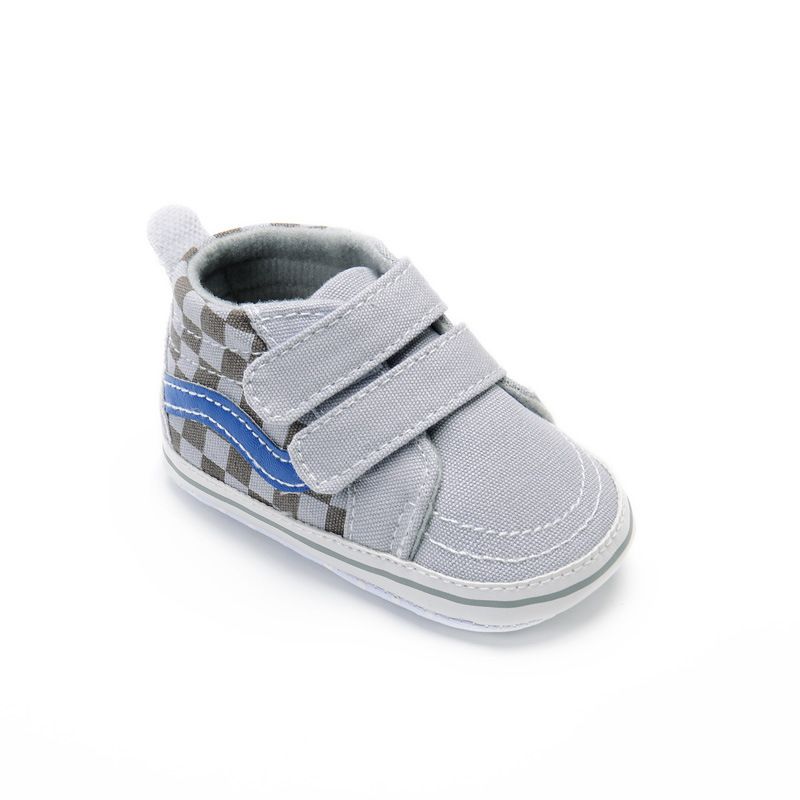 Mamma och barn Vår och höst 0-1 år Pojkar Babyskor Rut Casual Canvas Skor med mjuk sula Mellanskuren Sport Baby Småbarnsskor Nyhet_voghion.com