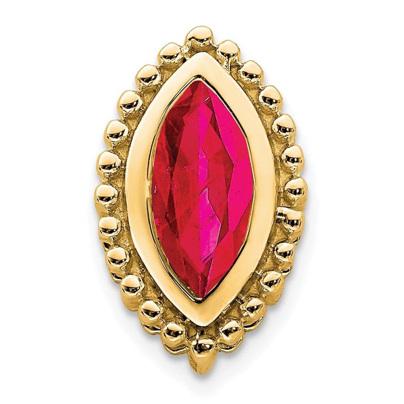 14k Marquise Ruby Chain Slide_voghion.com
