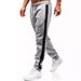 Herren-Trainingshose aus Samt – Slim Fit mit Seitenstreifen (Dunkelgrau/Schwarz/Rot/Weiß, S-3XL)_voghion.com