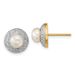 14k And Rhodium 5-6mm Button FWC Pearl .05ct Diamond Post Earrings_voghion.com