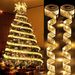 Christmas Ribbon Fairy Light Christmas Decoration DIY Bows String Light Tree Ornaments For Home 2025 Xmas Decor New Year Navidad_voghion.com
