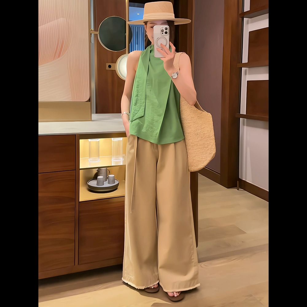 Gilet dimagrante ampio e largo in stile street style elegante di alta qualità per donna, modello 2025, nuovo modello coreano estivo_voghion.com