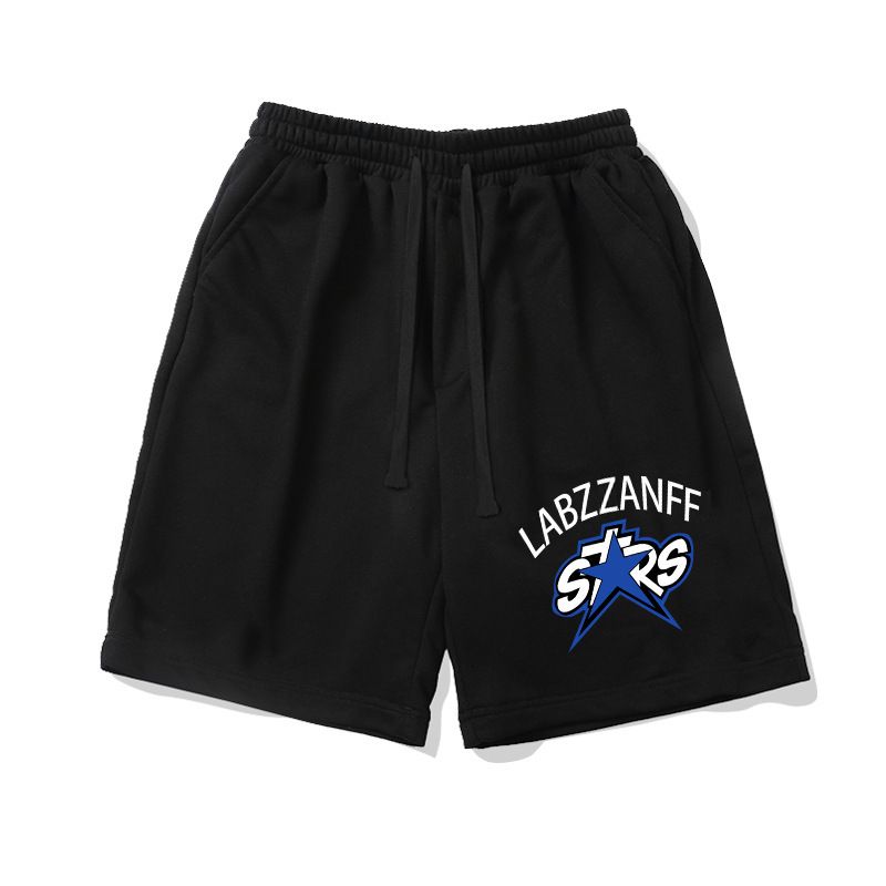 ​​Lässige Shorts mit Kordelzug und Sternenmuster für Herren – Leichte Sommer-Joggingshorts zum Überziehen mit elastischem Bund, bequem und stylisch für draußen ​​_voghion.com