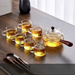360 Rotating Teapot High Temperature Resistant Thickened New Glass Xiaoyao Tea Brewing Home Full Set_voghion.com