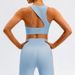 Cross-Border European And American Set High Waist Slimming Running Sports Back-Enhancing Fitness Tight Lulu Naked Feel_voghion.com