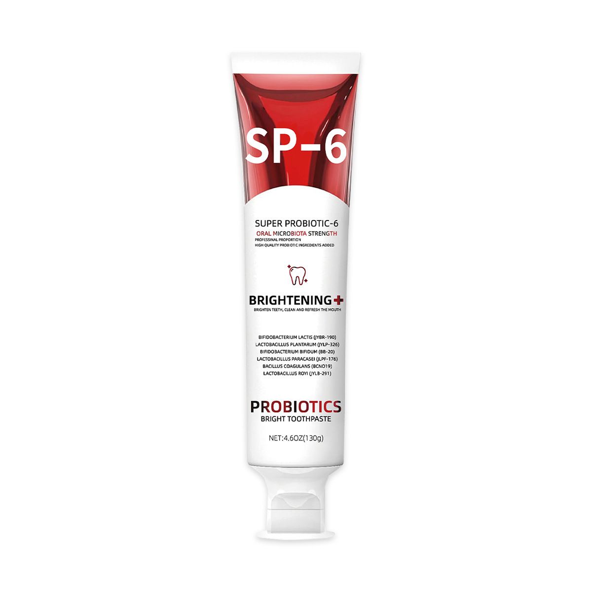 BARUBT Probiotic SP-6 Dentifricio Sbiancante Fresco Riduce l'alito cattivo Rimuove il giallo e le macchie sui denti_voghion.com