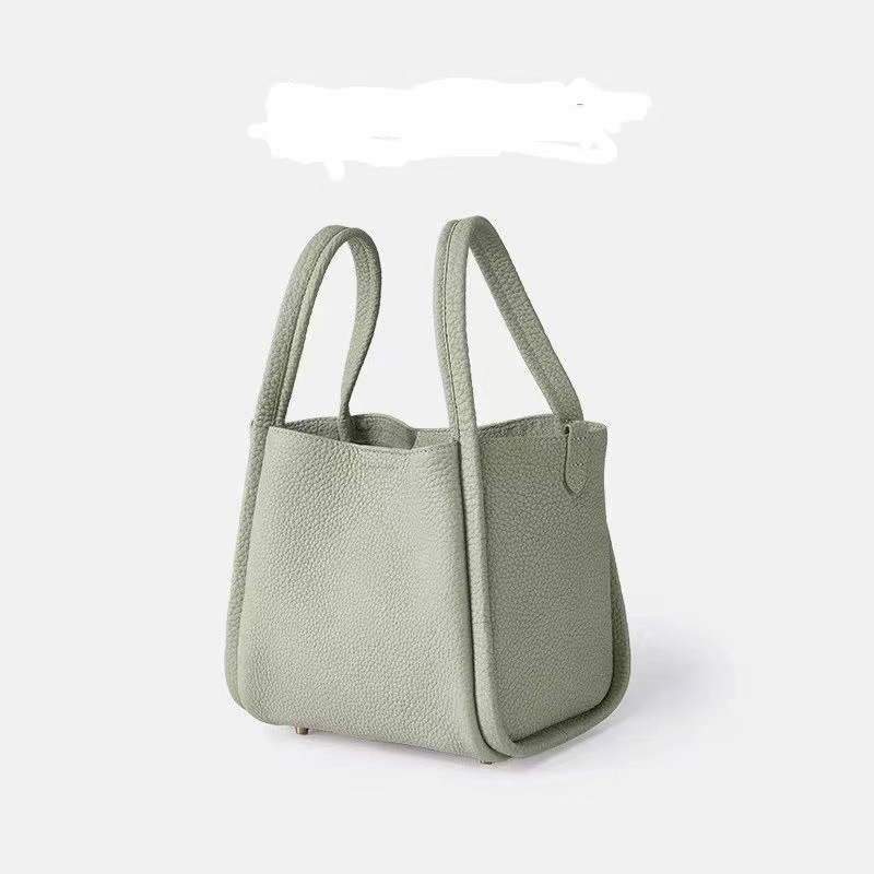 Songcai Basket New Made of Genuine Leather, Large Capacity Commuting One Shoulder Diagonal Straddle Bag, Handheld Water_voghion.com