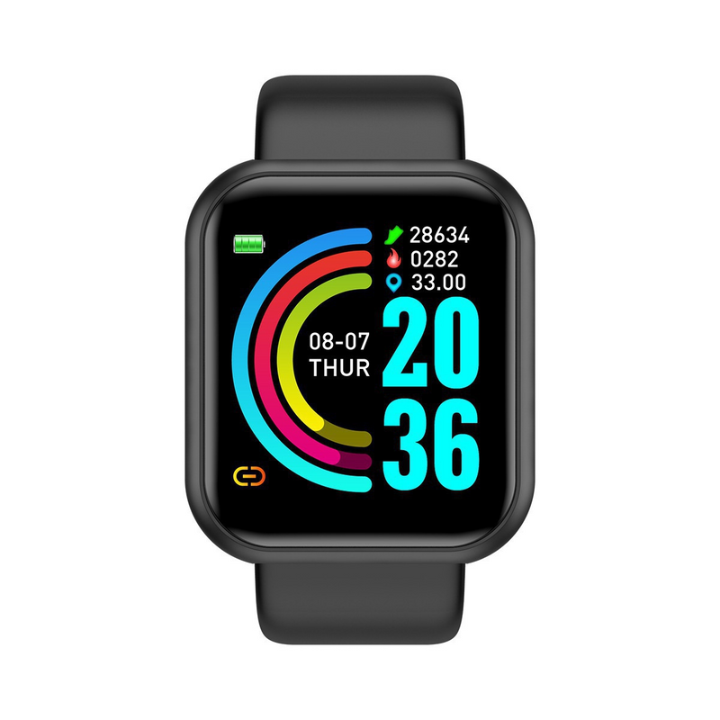 New Male And Female Smart Watch Android IOS Smart Watch Electronic Smart Watch Fitness Tracker Silicone Strap Smart Watch_voghion.com