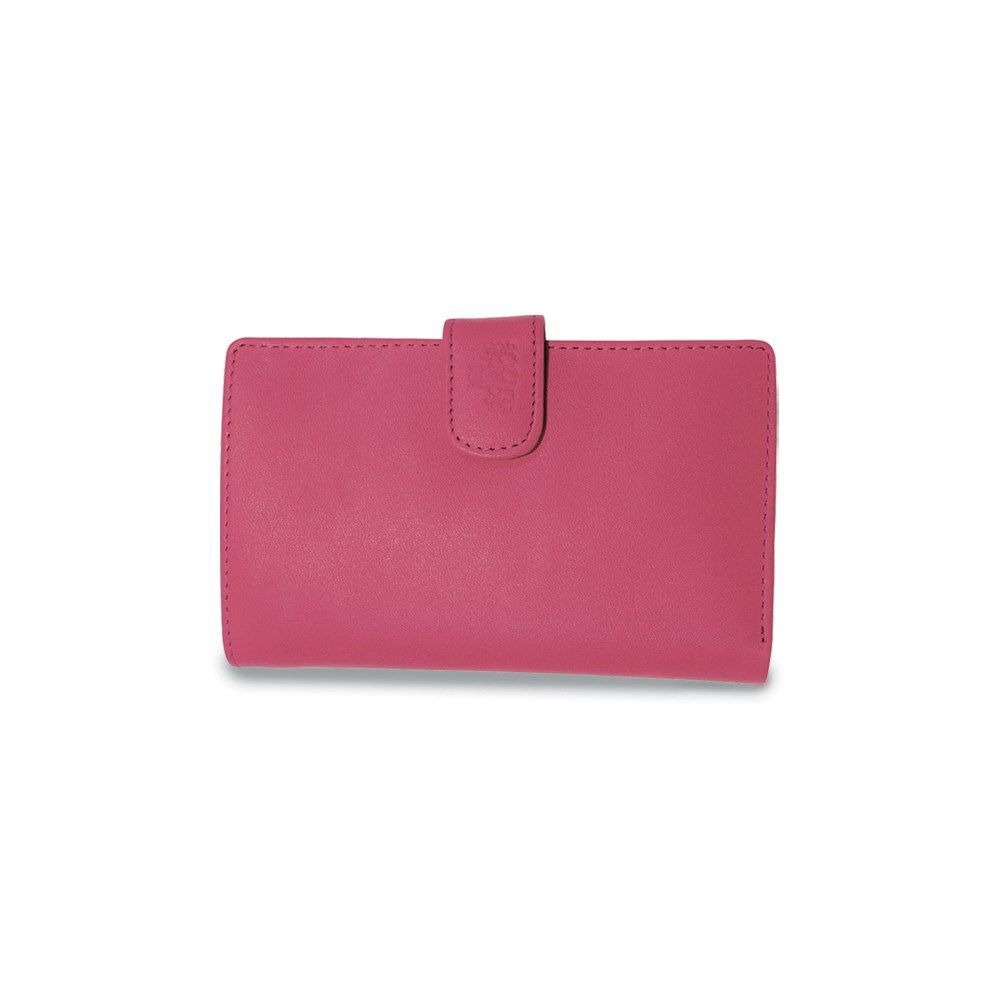 Isabella Pink Leather Passport Organizer Wallet_voghion.com