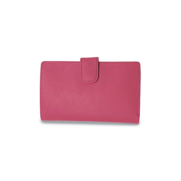 Isabella Pink Leather Passport Organizer Wallet_voghion.com
