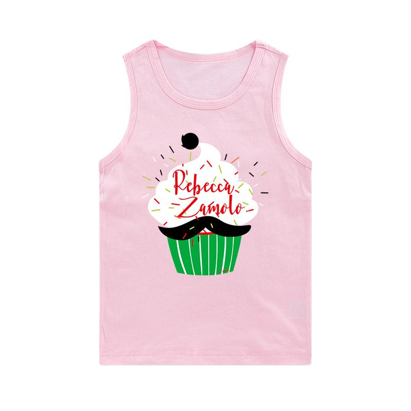 Printed Elderly Boys and Girls Sleeveless Tank Top E831_voghion.com