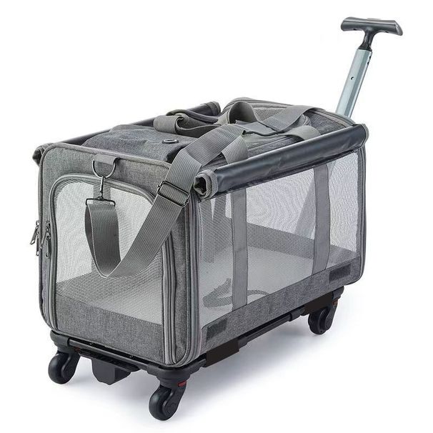 Mehrzweck-Tragetasche für Haustiere, tragbar, für unterwegs, für Katzen und kleine Hunde, Trolley-Tasche_voghion.com