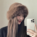 2024 Nieuwe Wintermuts Dames Herfst En Winter Dikke Bont Vissershoed Warme Effen Kleur Veelzijdige Mongoolse Hoed_voghion.com