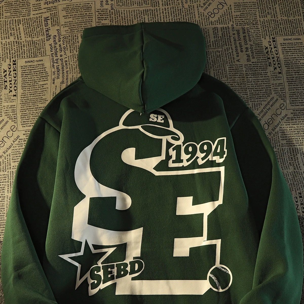 Felpa con cappuccio American Chic da donna, stile casual, oversize, alla moda, in pile_voghion.com