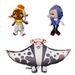 Poupée 3 Peluches Splatoon Douces et Câlines Personnages Inkling Octoling et Motifs_voghion.com