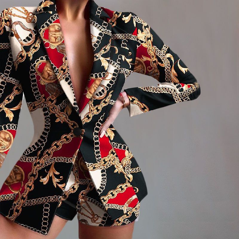 Petit costume décontracté pour femmes, slim, court, professionnel, automne et hiver_voghion.com