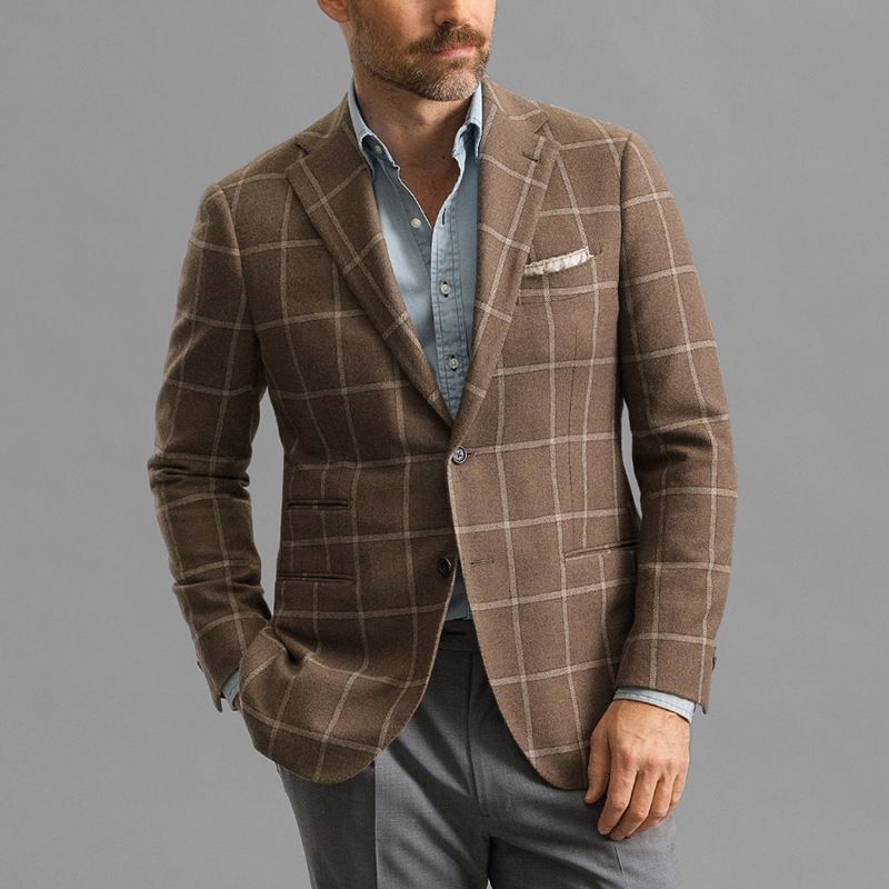Vêtements pour hommes Costume décontracté Veste d'affaires Veste de costume_voghion.com