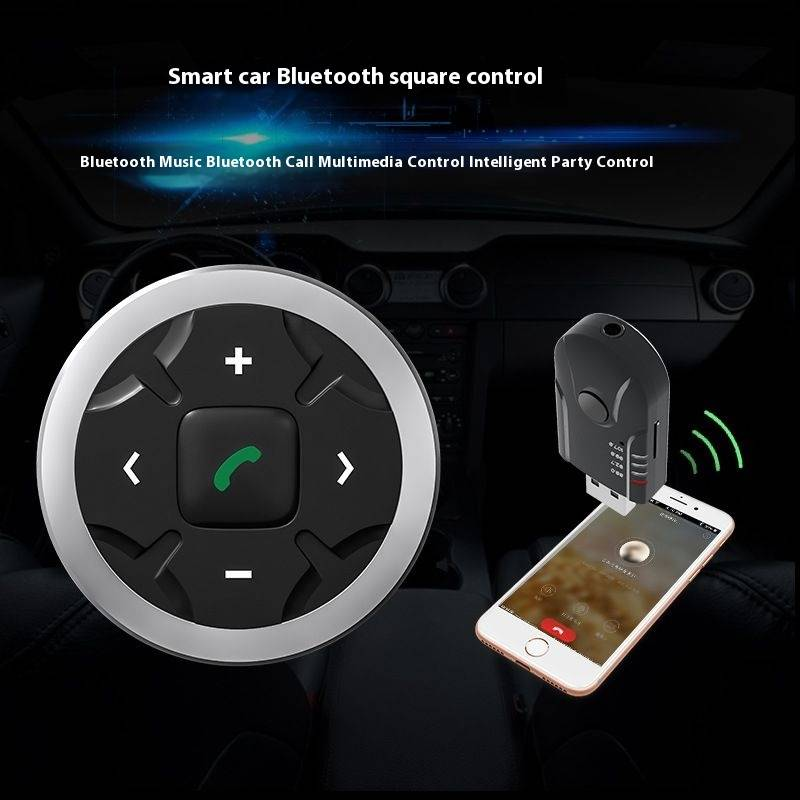 Car mounted Bluetooth multimedia button, wireless controller, Bluetooth receiver, MP3 player for making and receiving calls_voghion.com