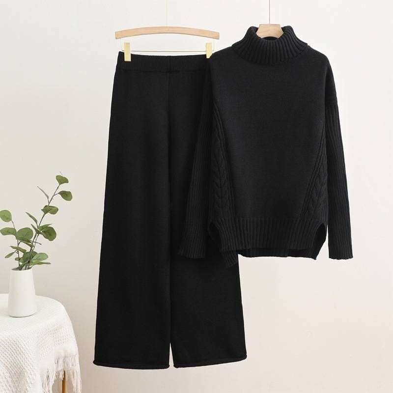 Women's Clothing Spring Palace Style Two Piece Suit For Women Hollow Lace Embroidery Long Sleeved Shirt High Waist Large Swing Skirt_voghion.com