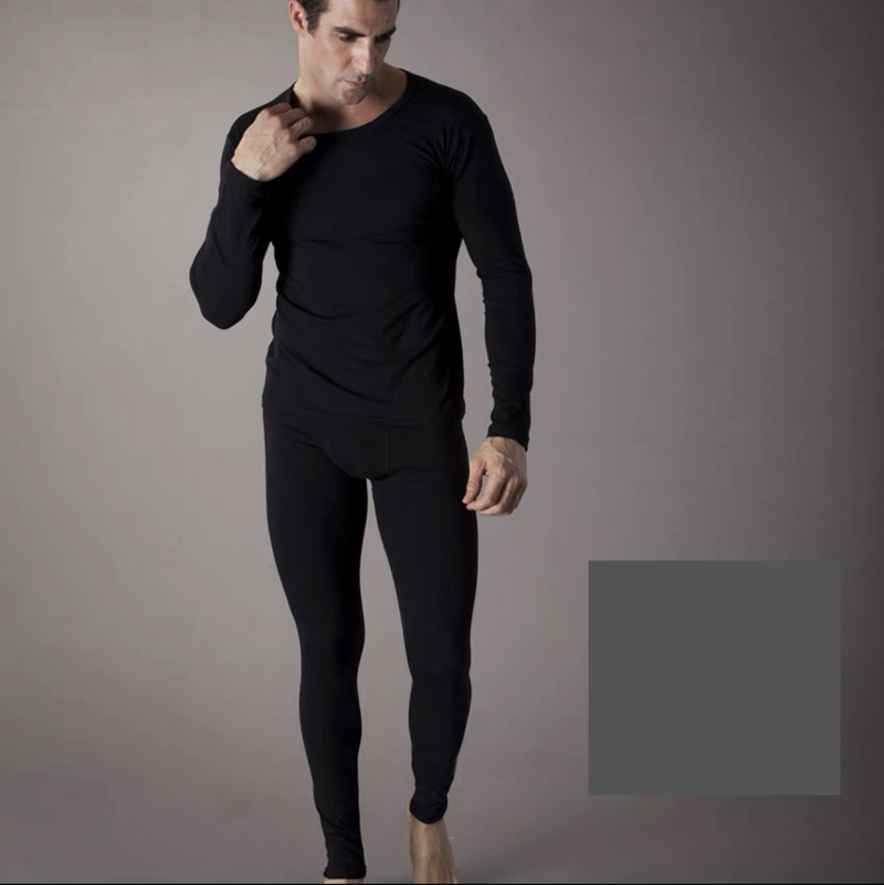 Underwear & Sleepwears Cotton Thermal Underwear Set - Soft & Breathable Long Sleeve Base Layer For Winter - V-Neck & Crew Neck Options_voghion.com
