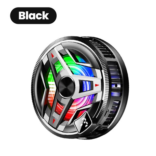 Semi-conducteur magnétique portable avec affichage numérique, lumières RVB, ventilateur puissant pour téléphone de jeu, refroidisseur à glace_voghion.com