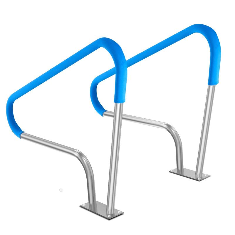 VEVOR Pool Handrail 2 PCS 48x36in Stainless Steel With Base Plate For Spas_voghion.com