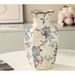 Vaso in ceramica di alta qualità in stile cinese, decorazione per la casa, in porcellana blu e bianca, per composizioni floreali da soggiorno_voghion.com