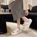 Shoes New autumn and winter home furry slippers furry thick sole women's room non slip soft sole home cotton slippers_voghion.com