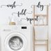 Wash dry fold repeat creative English N1345 custom living r  wall sticker_voghion.com