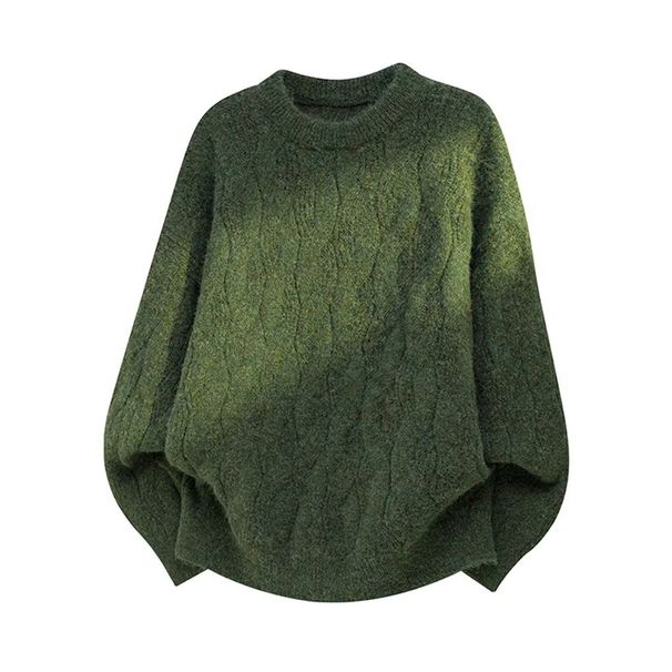 Herenkleding Gebreide ronde hals trui Effen kleur Basislaag Kabelgebreide trui Casual ronde hals Trui Zacht Comfortabel Winter Warm Tops_voghion.com