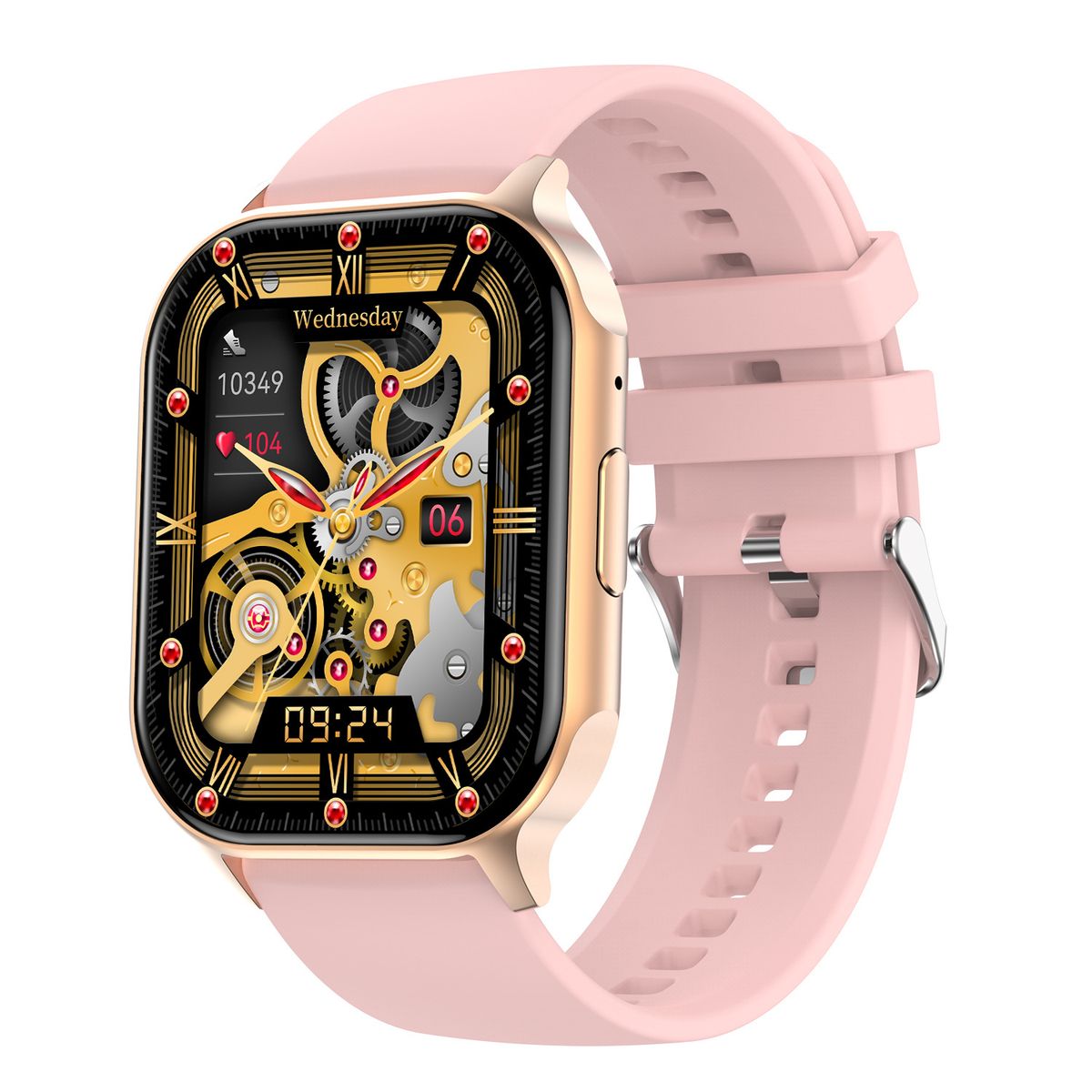 Braccialetti intelligenti Orologio intelligente Chiamata Bluetooth Schermo da 2,04 pollici Frequenza cardiaca Pressione sanguigna Bracciale multi-sport_voghion.com
