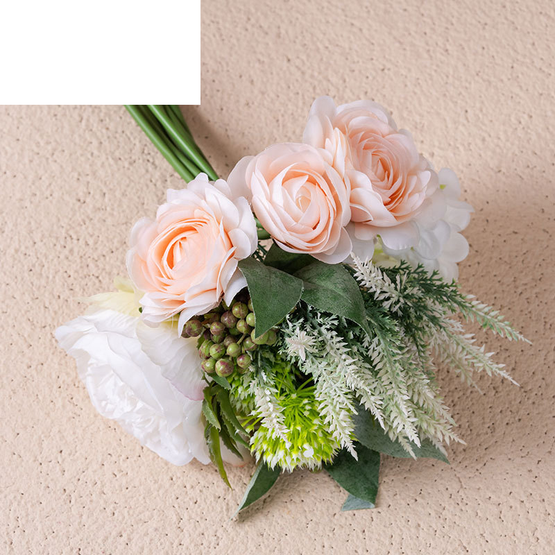 Lulian bridal bouquet manufacturer home decoration wedding bouquet flower road lead flower wall fake flower DY1-2320_voghion.com