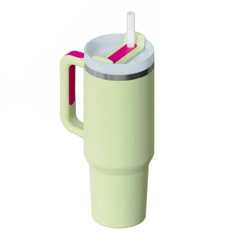 nsulated Tumbler with Handle Straw 1200ml Stainless Steel Vacuum Cup Quencher 2.0 Thermal Mug for Hot and Cold Coffee Drinks_voghion.com