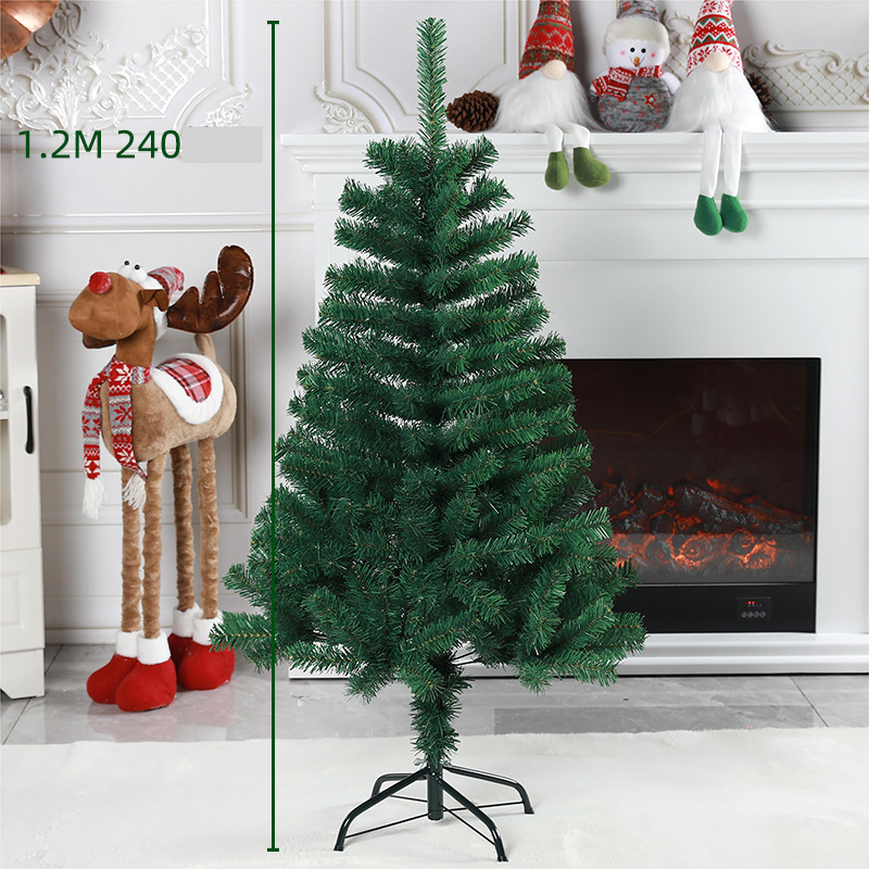 Noel tam boy sivri otel alışveriş merkezi düzeni dekorasyon zemin Noel ağacı_voghion.com