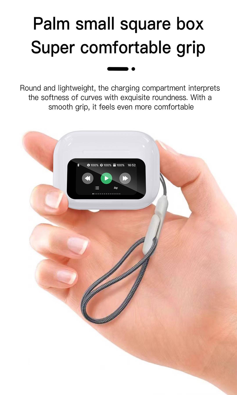 Wireless earphones with intelligent touch charging case, deep bass stereo earbuds, and microphone_voghion.com