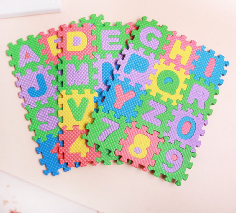 Tappetino da pavimento con lettere digitali, tappetino da pavimento per bambini, puzzle, giocattoli educativi, tappetino da gattonare per bambini, tappetino da pavimento in schiuma, giocattoli_voghion.com