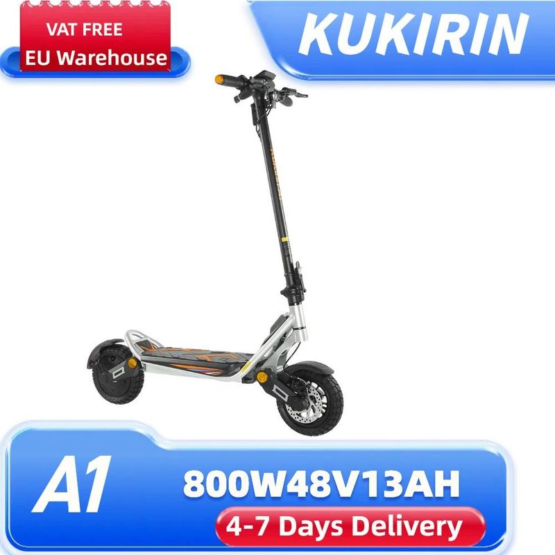 Kukirin A1 opvouwbare elektrische scooter, 800W motor, 48V 13Ah accu, 10 inch_voghion.com