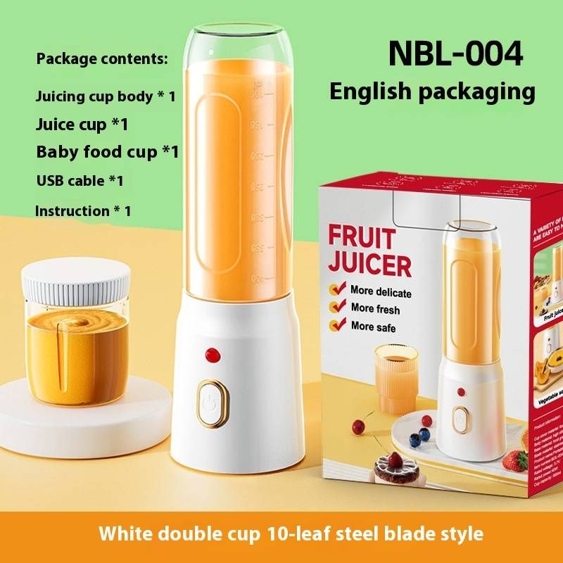 Portable Electric Juicer & Blender - Compact Fruit Smoothie Maker For Home Use, High Efficiency Multi-Function Juice Extractor​_voghion.com
