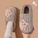 Ciabatte invernali unisex – Scarpe da interno con fodera in peluche e suola antiscivolo (disegno a forma di orso, apertura posteriore/chiusa, taglie dalla 24 alla 45)_voghion.com