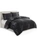 Premium Black Marble Duvet Cover Set - Twin/Full/Queen/King Size - Reversible Stone Pattern With Pillowcases - Breathable Brushed Polyester_voghion.com