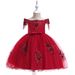 Babykleidung Mädchenkleid Kinderkleid Kleid CuHK Einreihiges, schulterfreies, mit Perlen besetztes Smoking-Laufstegkleid für Kinder_voghion.com