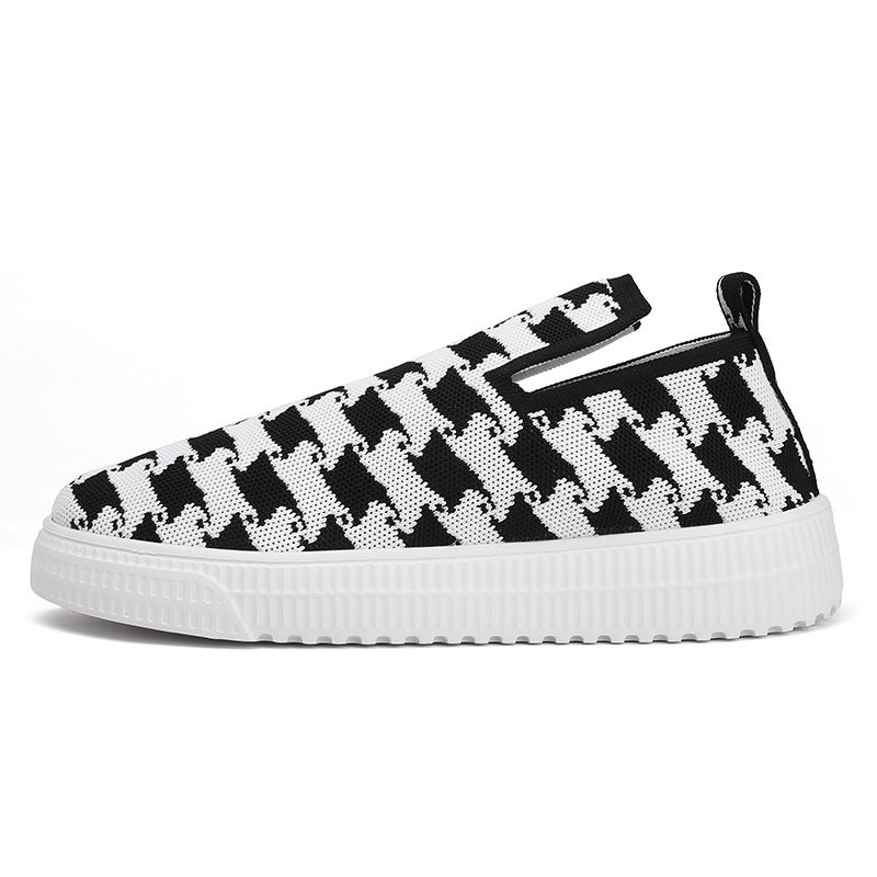 Leisure fashion spring and summer new breathable canvas all flat shoes pedal platform lazy shoes_voghion.com