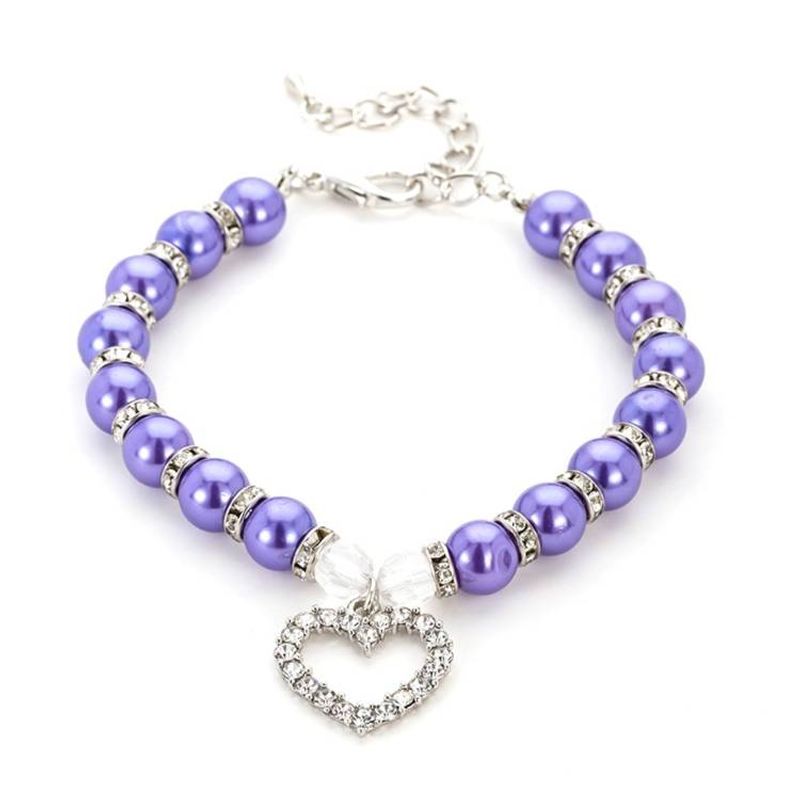 Pet Supplies Pearl Necklace Pet Collars Cat And Dog Accessories_voghion.com