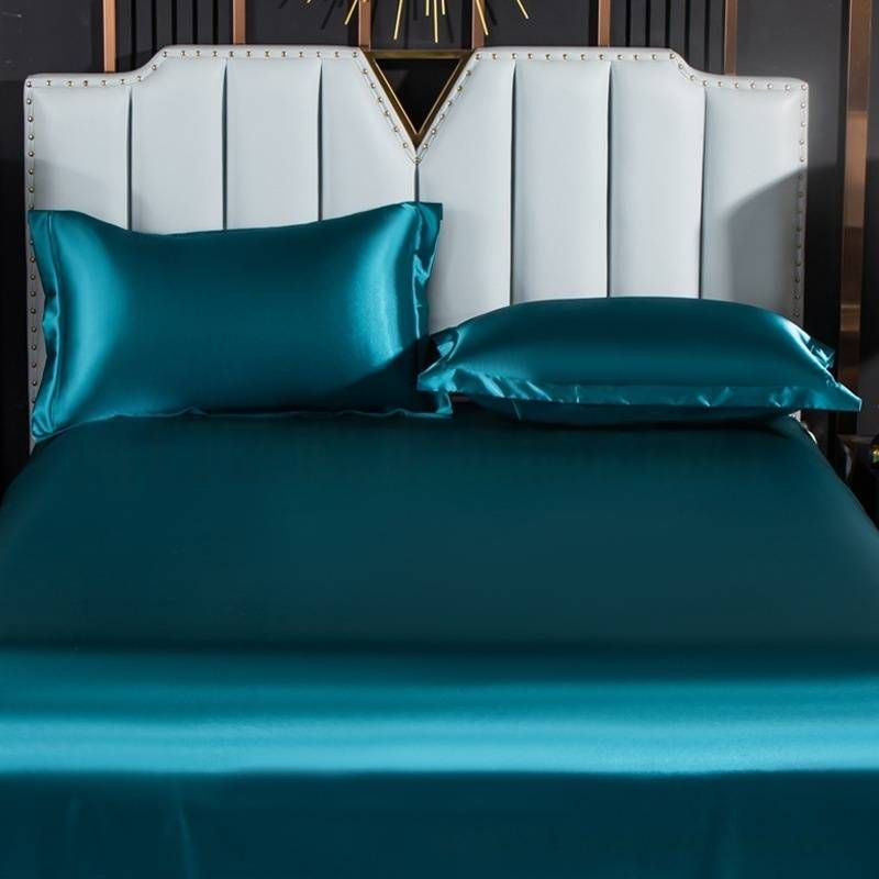 ​Double-Sided 100% Mulberry Silk Pillowcase - Breathable Envelope Closure Solid Color_voghion.com