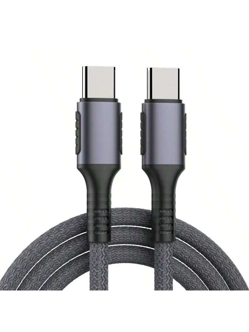 Cable USB-C a Tipo-C de carga rápida de 1 m, 5 A y 60 W, compatible con dispositivos Samsung, MacBook, iPad y Xiaomi, S23 Ultra, S24 Plus, S22 y Huawei._voghion.com