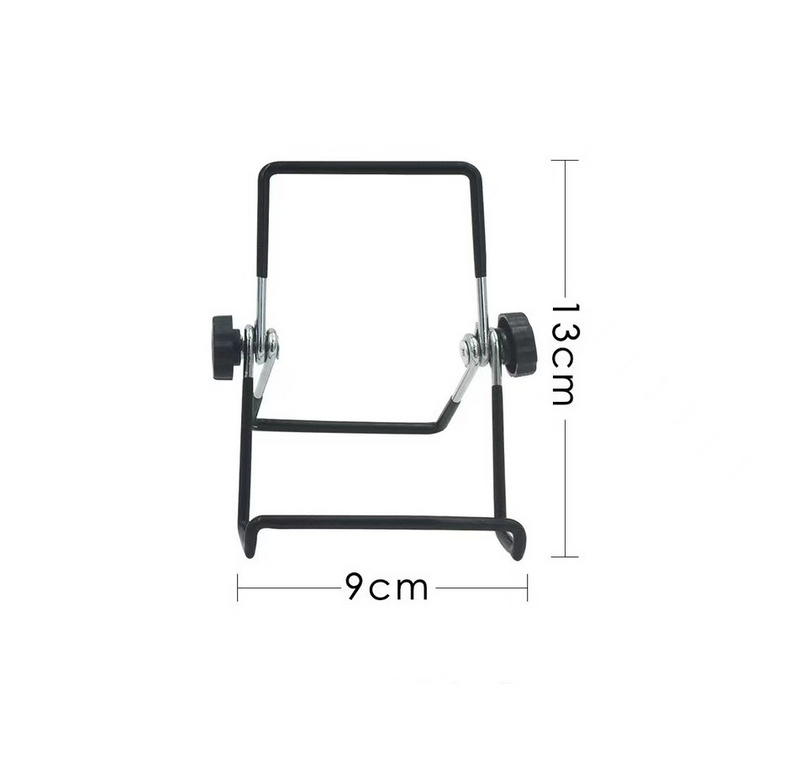 Verstelbare, opvouwbare metalen tablet- en telefoonstandaardhouder, draagbare, luie desktopbeugel voor studeerkamer/kantoor (zwart/wit, groot/klein formaat)_voghion.com