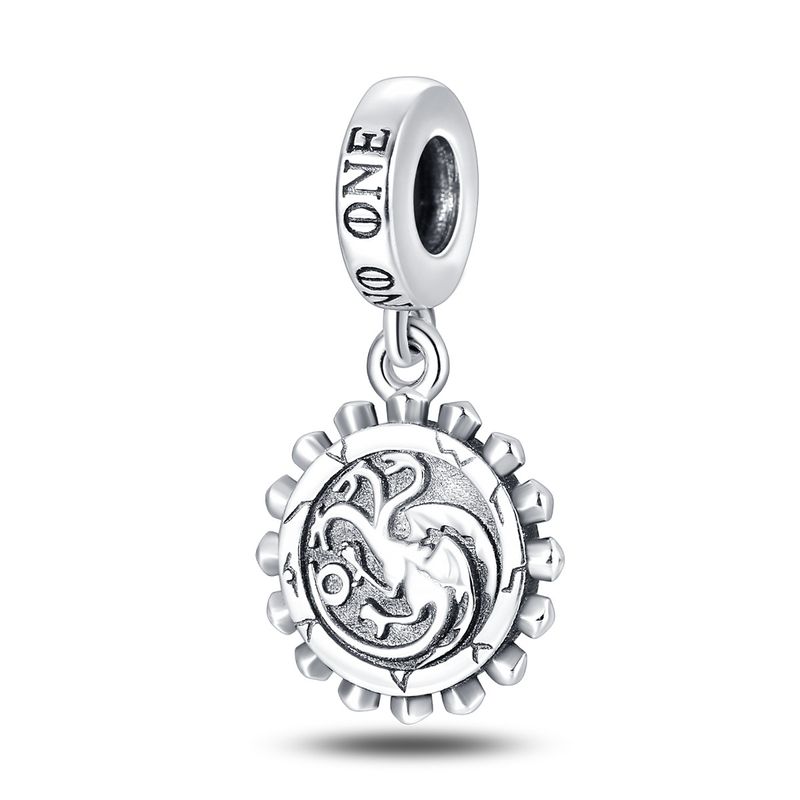 Women's Jewelry Copper Plated 925 Silver Game Of Thrones Series Commemorative Plaque Iron Throne Suitable For DIY Bracelets And Necklaces_voghion.com
